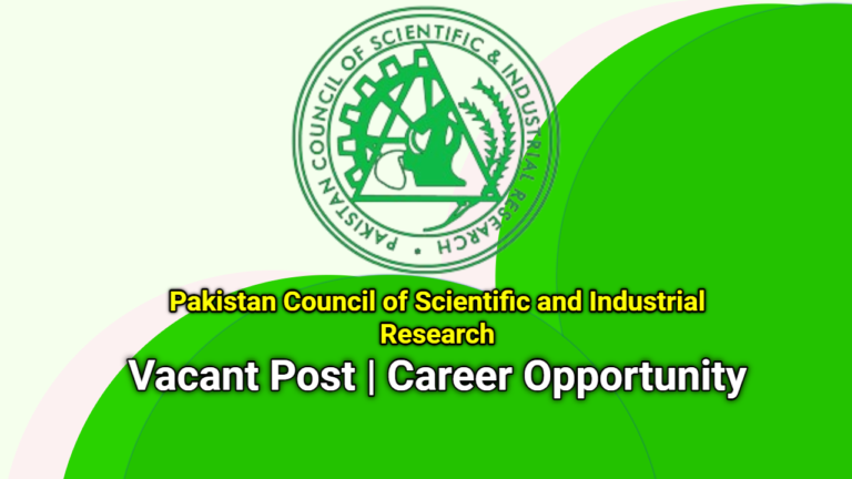 Pakistan Council of Scientific and Industrial Research (PCSIR) Jobs 2024