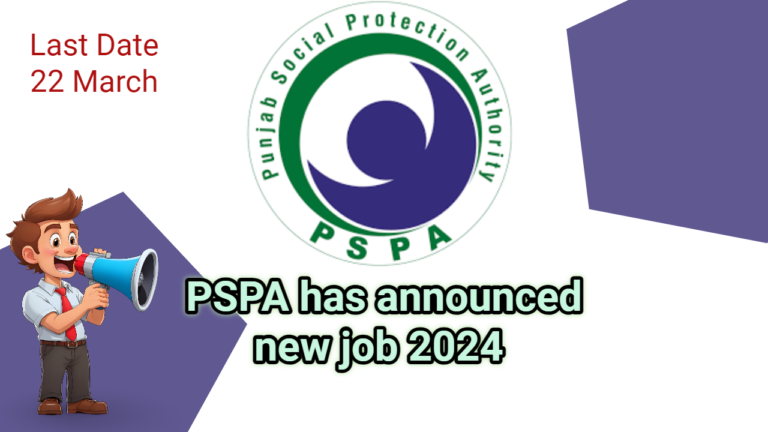 PSPA Jobs 2024 | Punjab Social Protection Authority