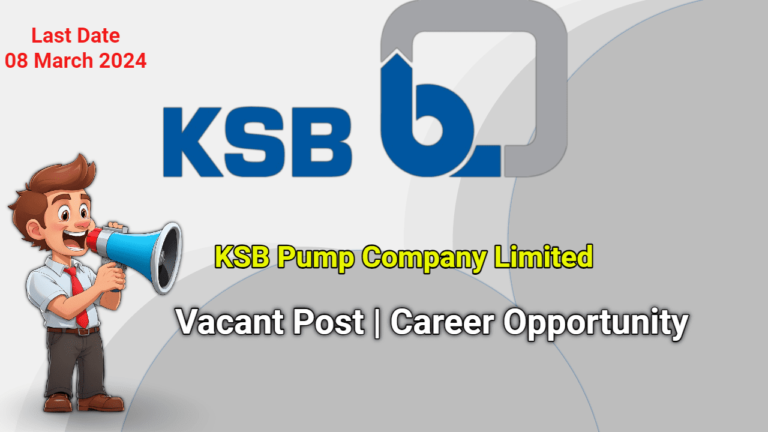 KSB Pakistan Jobs 2024 | KSB Pump Company Limited