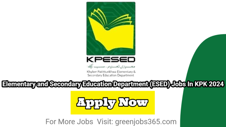 Elementary and Secondary Education Department (ESED) Jobs In KPK 2024