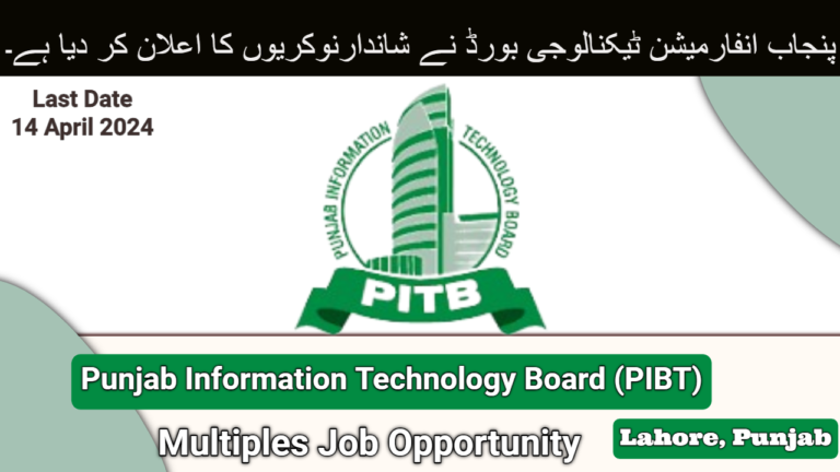 Punjab Information Technology Board (PITB) Jobs In April 2024 | Career Opportunities