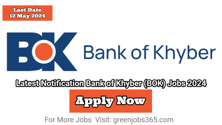 Latest Notification Bank of Khyber (BOK) Jobs 2024