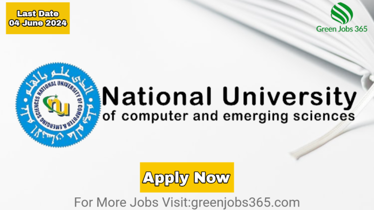 National University of Computer and Emerging Sciences Jobs in Peshawar 2024