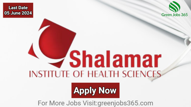 SIHS Jobs In Lahore June 2024 - Shalamar Institute of Health Sciences