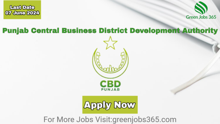 New PCBDDA Jobs In Lahore June 2024 - Punjab Central Business District Development Authority