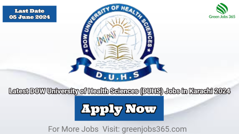 Latest DOW University of Health Sciences (DUHS) Jobs in Karachi 2024