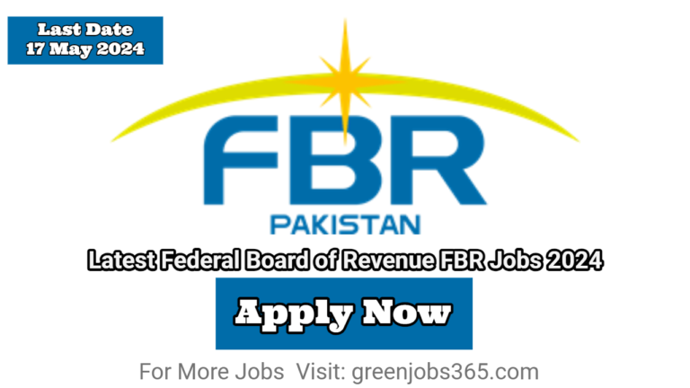 Latest Federal Board of Revenue FBR Jobs 2024