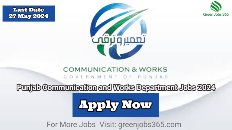 Punjab Communication and Works Department Jobs 2024