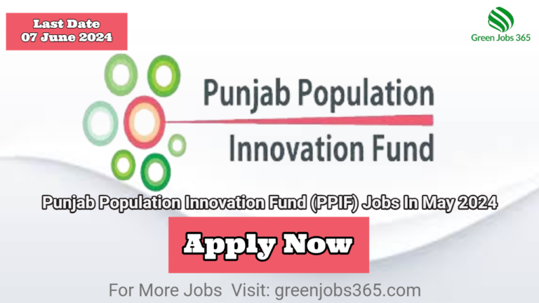 Punjab Population Innovation Fund (PPIF) Jobs In May 2024