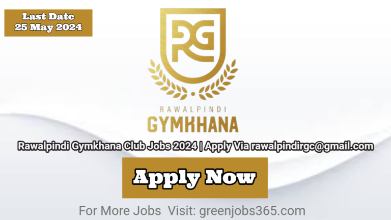 Rawalpindi Gymkhana Club Jobs 2024 | Apply Via rawalpindirgc@gmail.com